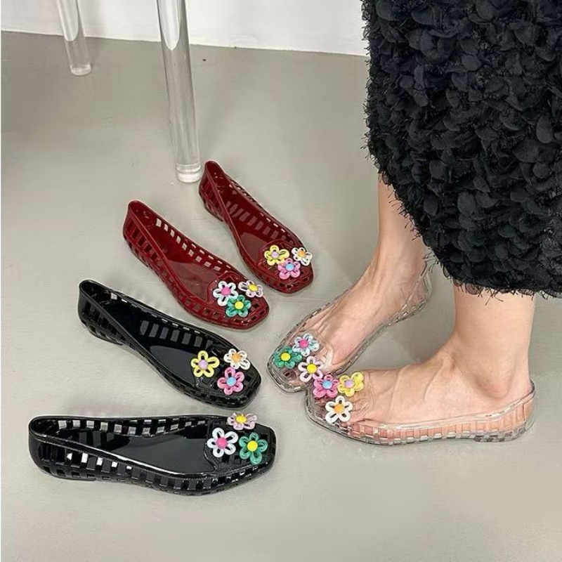 Women Accessories Trending - Sapatos de gelatina vazados estilo kawaii