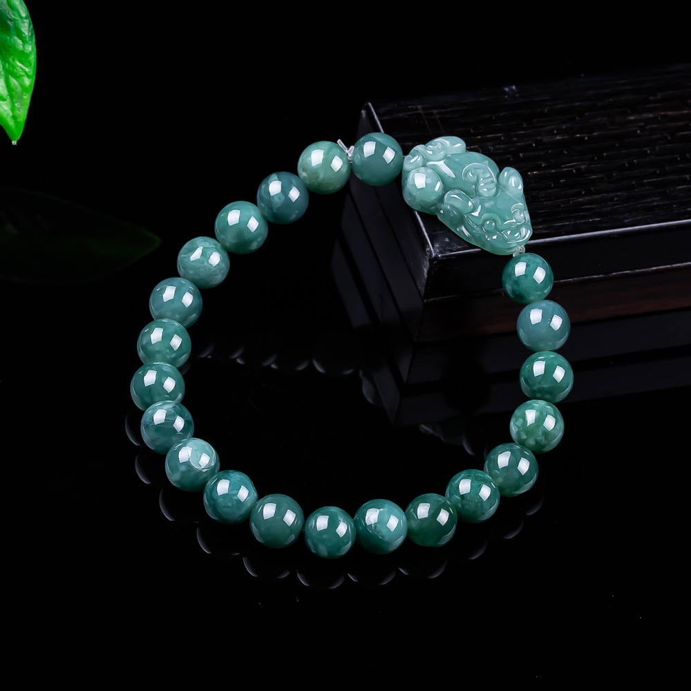 Women'S Accessories - Pulseira Pixiu de Jadeíta Birmanesa Natural,