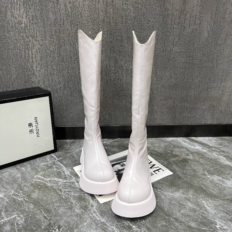 Women'S Accessories Trends 2025 - Novas botas altas antiderrapantes simples de