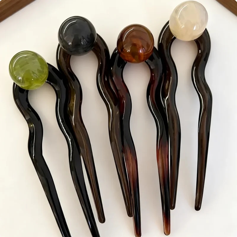 Pearl Hair Pin - Grampo de Cabelo em Acrílico com