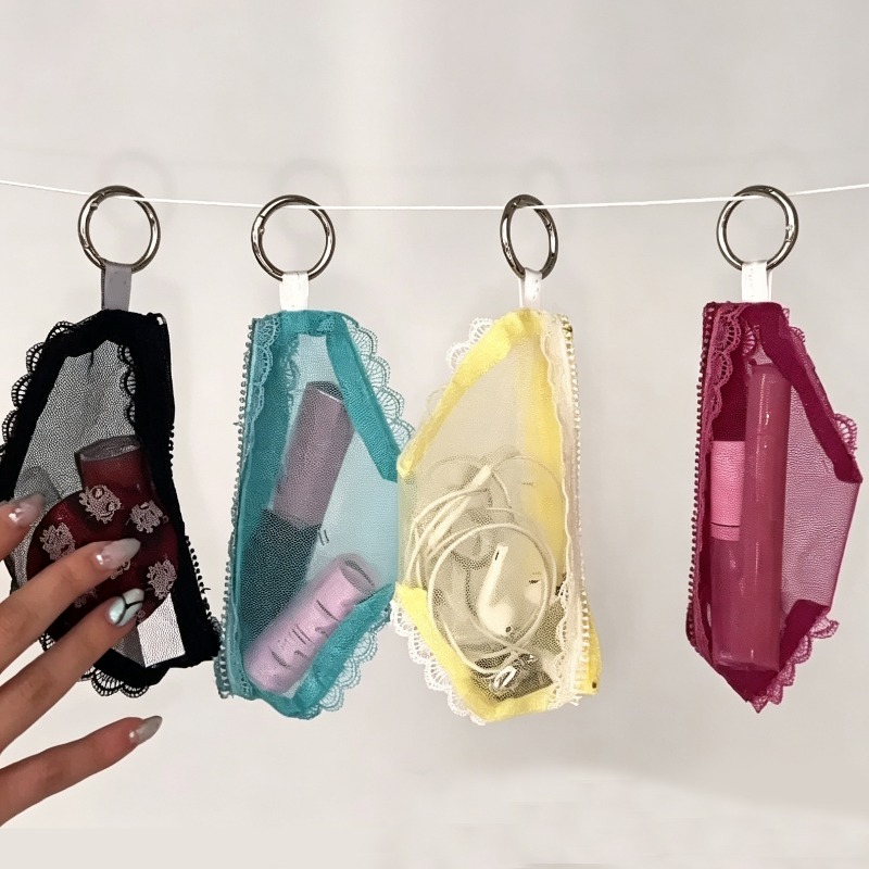 Women Accessories Clearance - Bolsa Organizadora Transparente de Renda para
