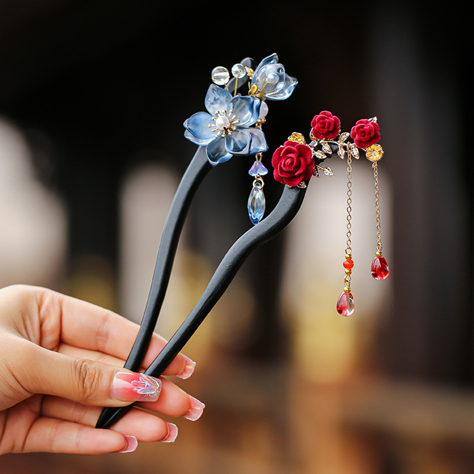 Pearl Hair Pin - Grampo de Cabelo Estilo Chinês com