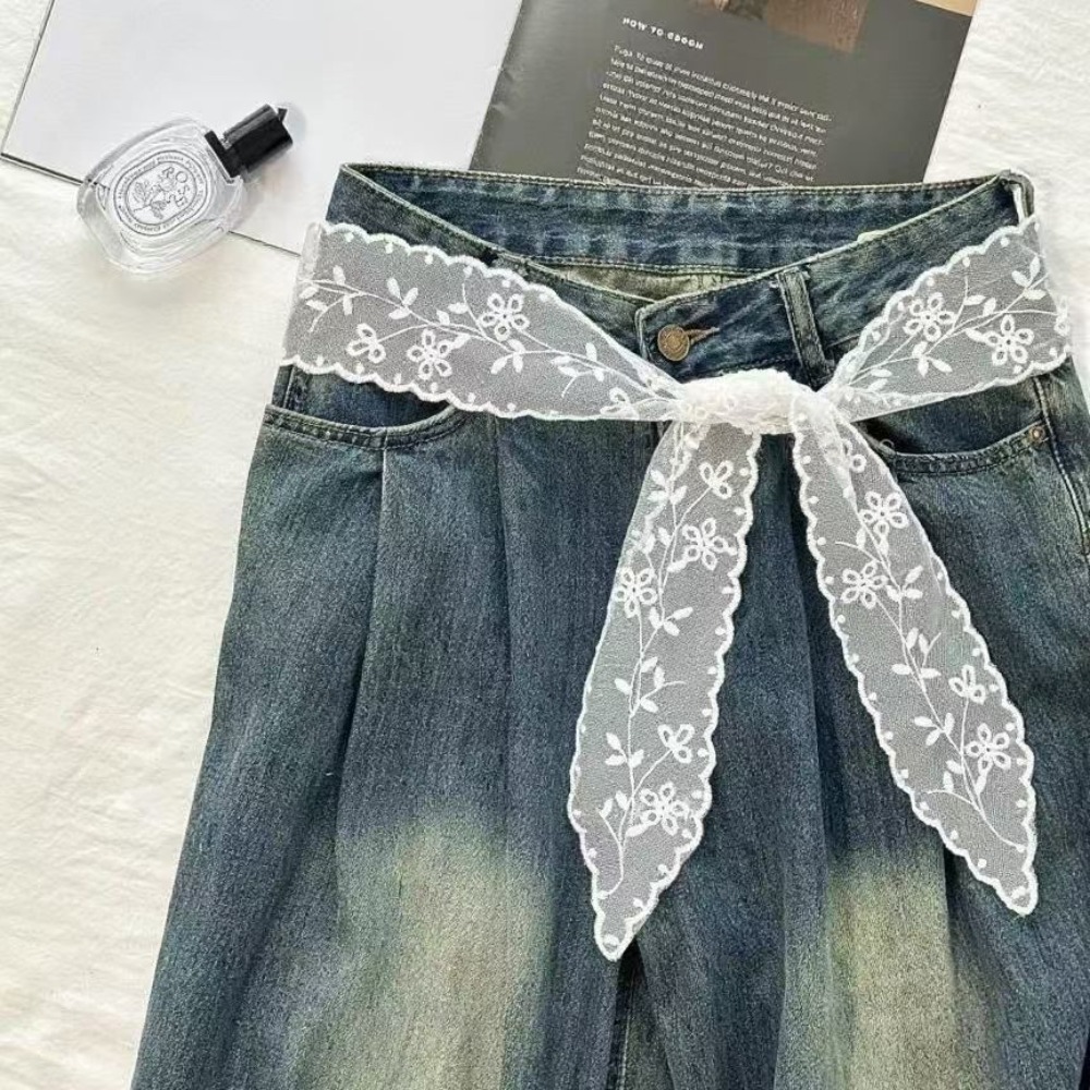 Women'S Accessories - Cinto de Renda Branco Doce para