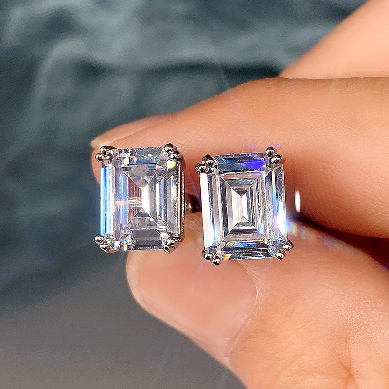 Women'S Accessories Jewelry Sale - Huitan-Brincos de cristal zircônia cúbica quadrada