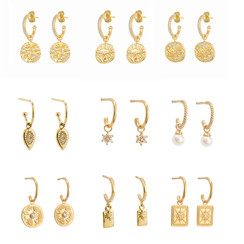 Statement Earrings Oversized - Crmya brincos pendurados cheios de ouro