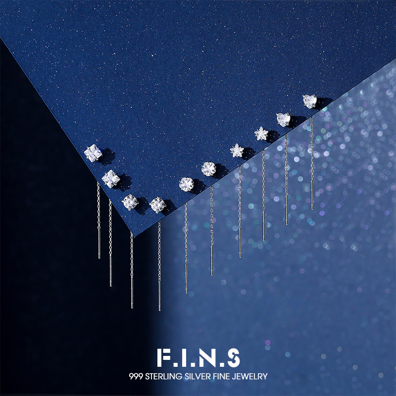 Statement Earrings Oversized - Brincos de Luxo F.I.N.S em Prata