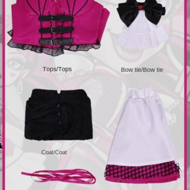 Women'S Vampire Accessories - Fantasia de Cosplay da Draculaura de