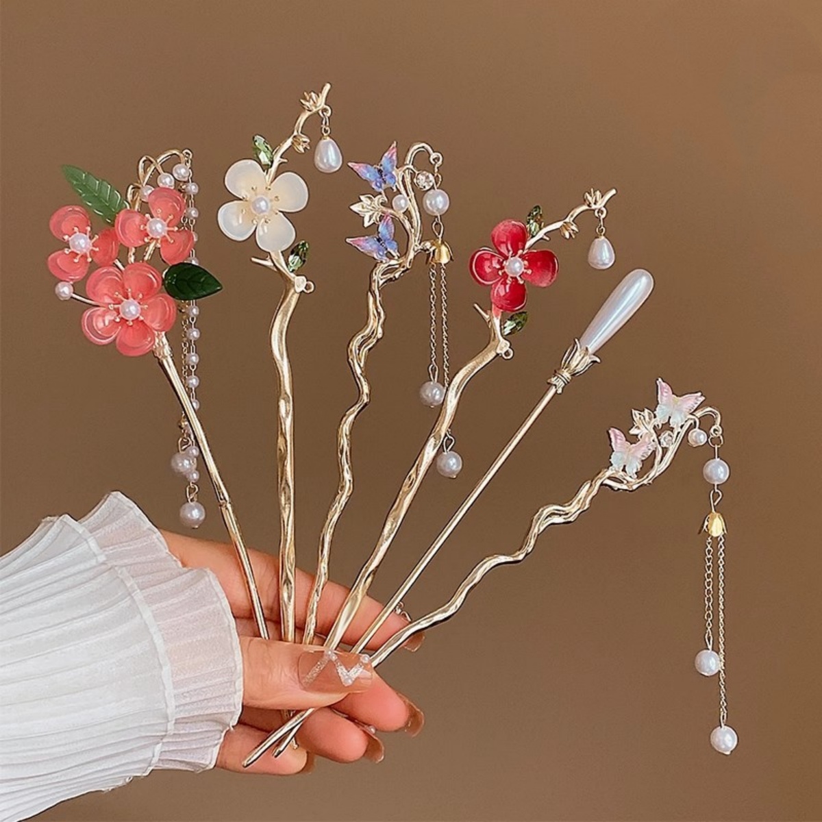 Pearl Hair Pin - 2025 nova flor hairpin para mulheres