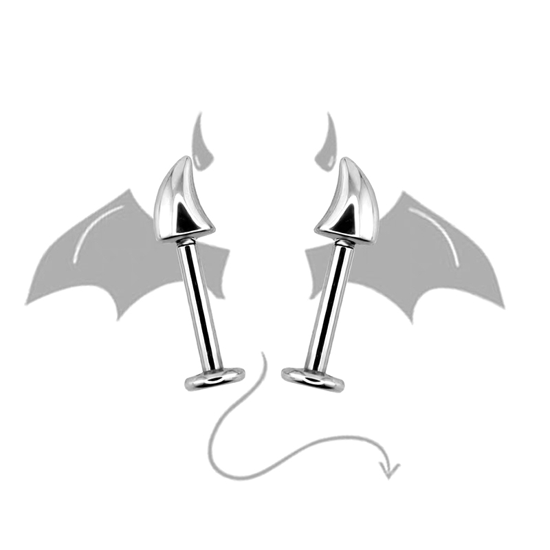 Brinco de piercing com chifres - Women'S Accessories Jewelry Sale avaliação e preço