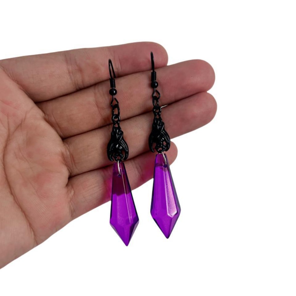 Brincos Pendentes de Cristal V - Women'S Vampire Accessories avaliação e preço