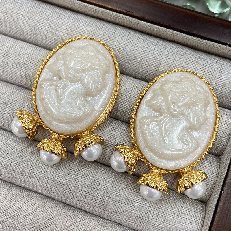 Brinco de Pérola com Escultura - Women'S Accessories Jewelry Sale avaliação e preço