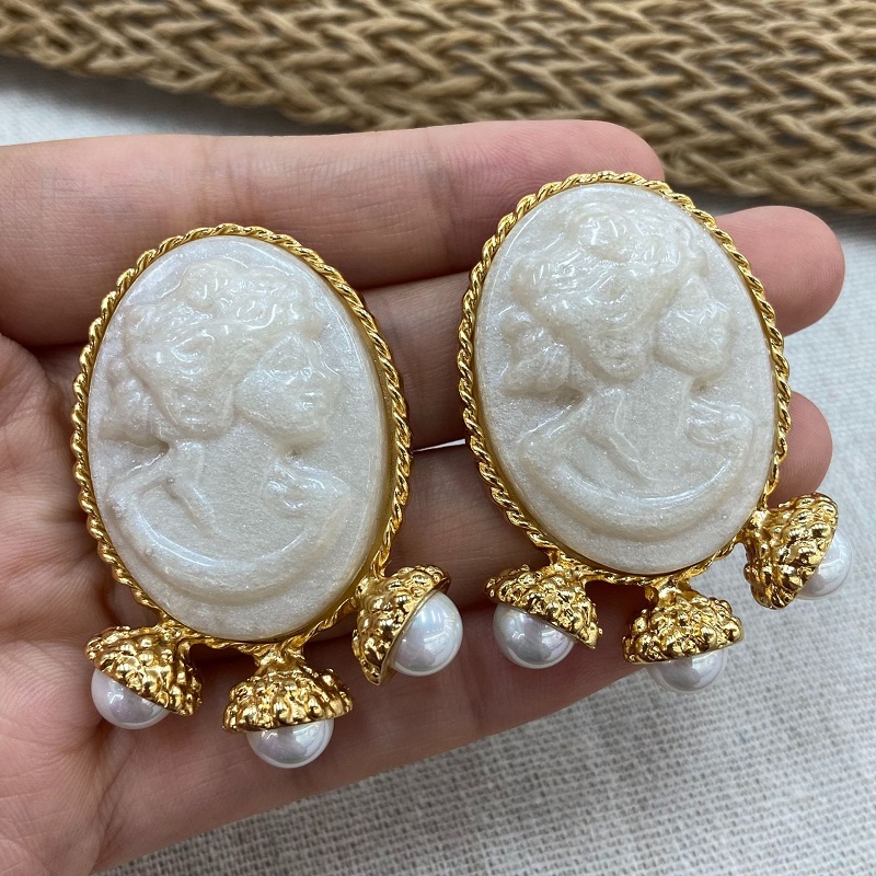 Brinco de Pérola com Escultura - Women'S Accessories Jewelry Sale avaliação e preço