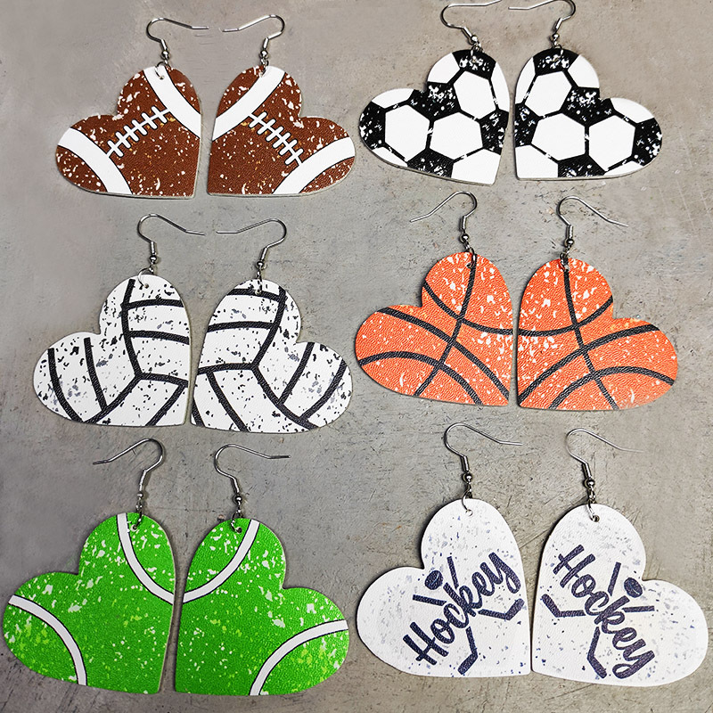 Coração de couro do plutônio b - Women'S Volleyball Accessories avaliação e preço