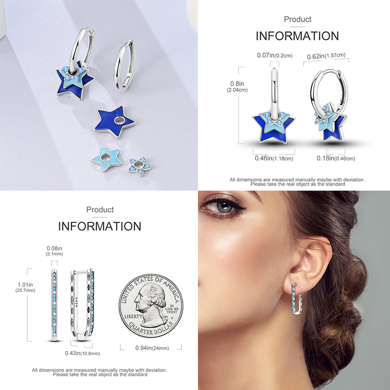 Brincos de argola série estrel - Statement Earrings Oversized avaliação e preço