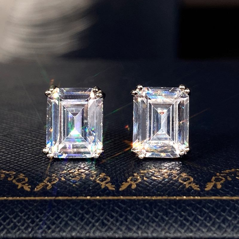 Huitan-Brincos de cristal zirc - Women'S Accessories Jewelry Sale avaliação e preço