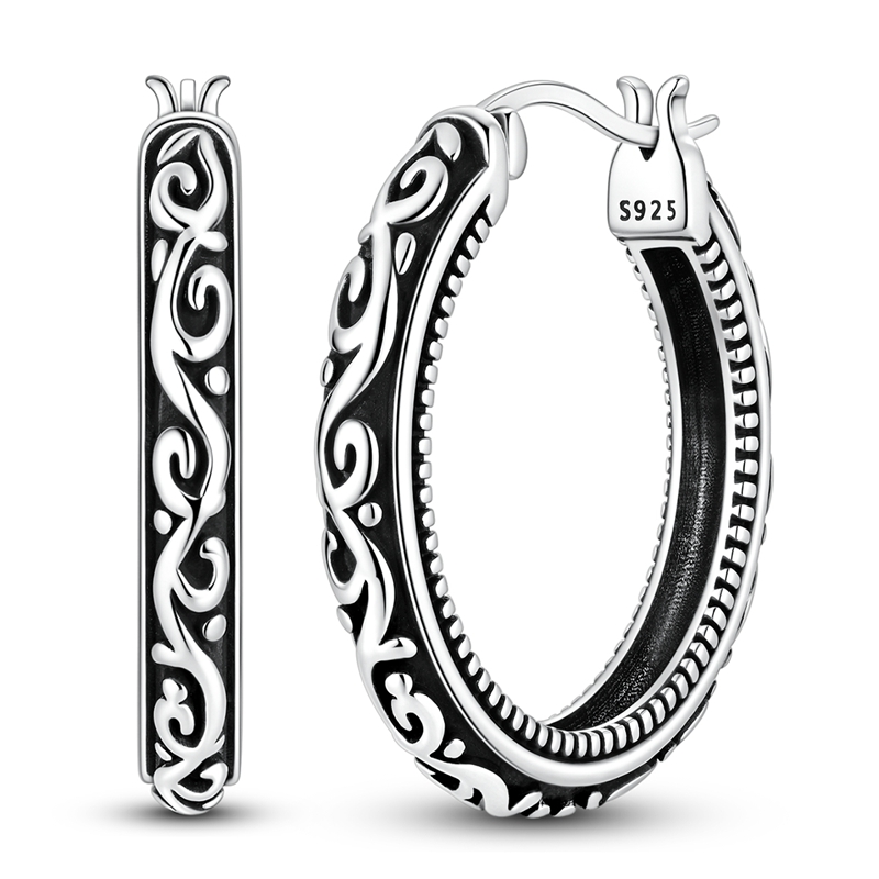 Brincos de prata esterlina 925 - Statement Earrings Oversized avaliação e preço