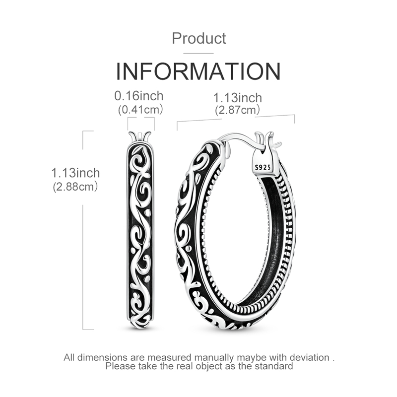 Brincos de prata esterlina 925 - Statement Earrings Oversized avaliação e preço