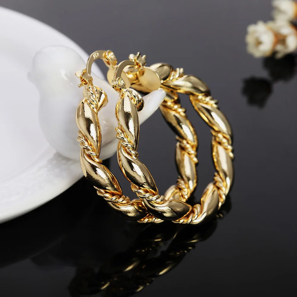 Brincos de argola redondos de  - Statement Earrings Oversized avaliação e preço