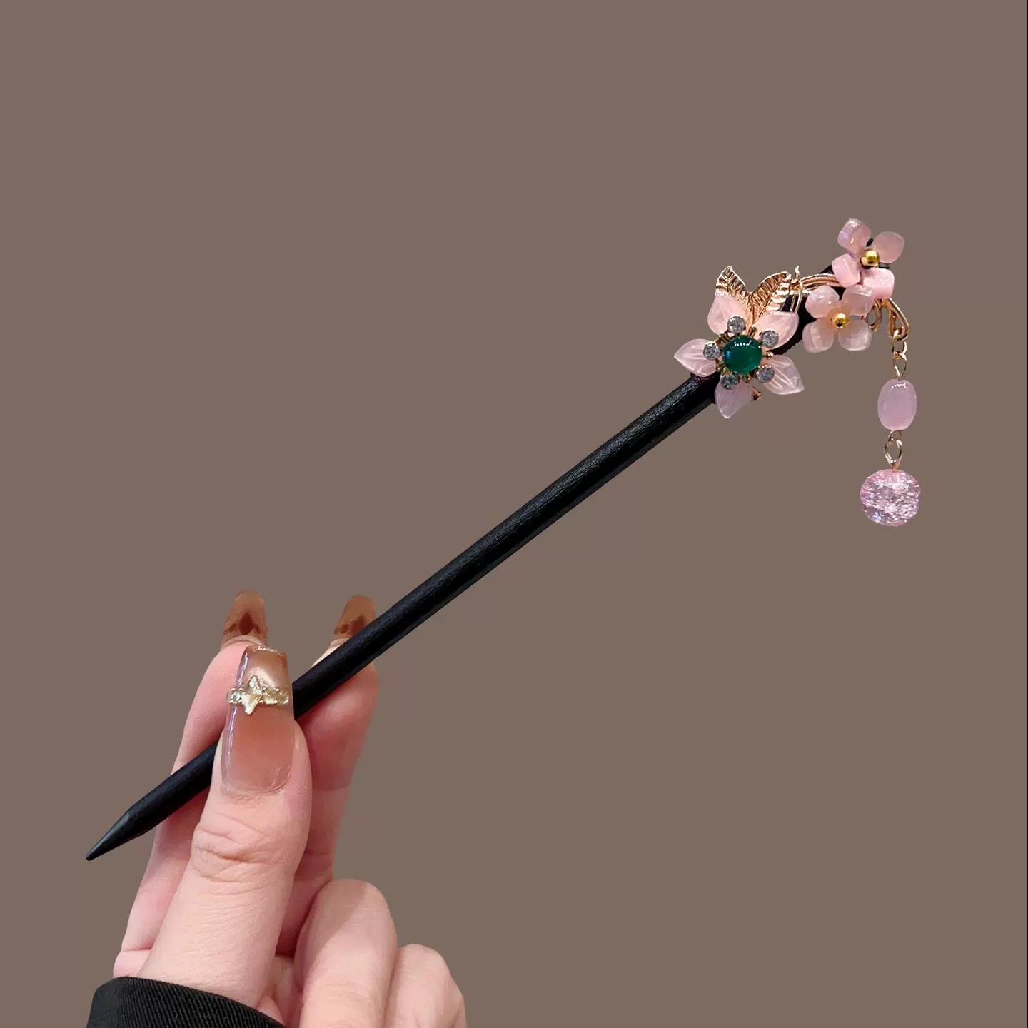 Grampo de cabelo de madeira an - Pearl Hair Pin avaliação e preço