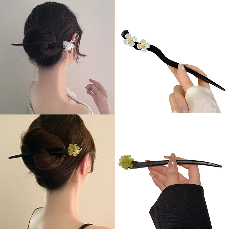 Estilo chinês do vintage flor  - Pearl Hair Pin avaliação e preço