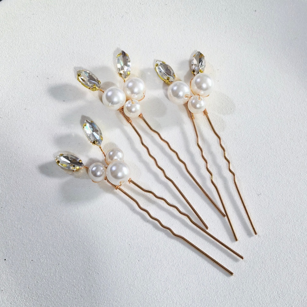 Conjunto de Pentes e Grampos d - Pearl Hair Pin avaliação e preço
