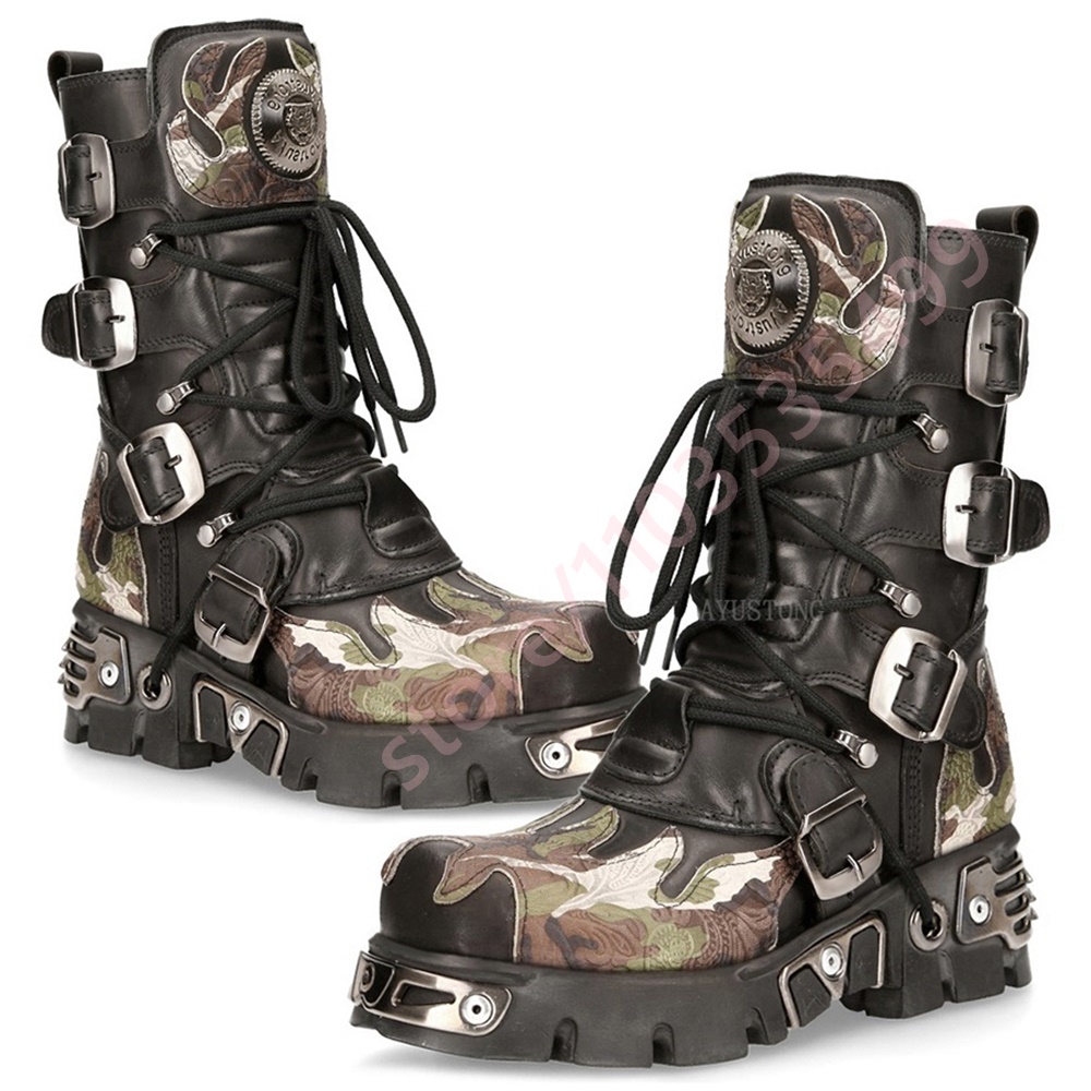 Punk rock camuflagem fivela de - Women'S Accessories Trends 2025 avaliação e preço