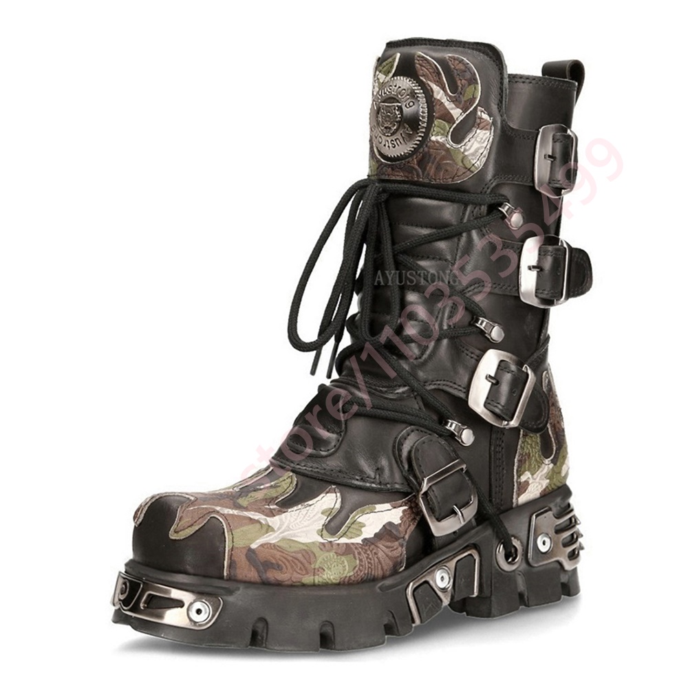 Punk rock camuflagem fivela de - Women'S Accessories Trends 2025 avaliação e preço