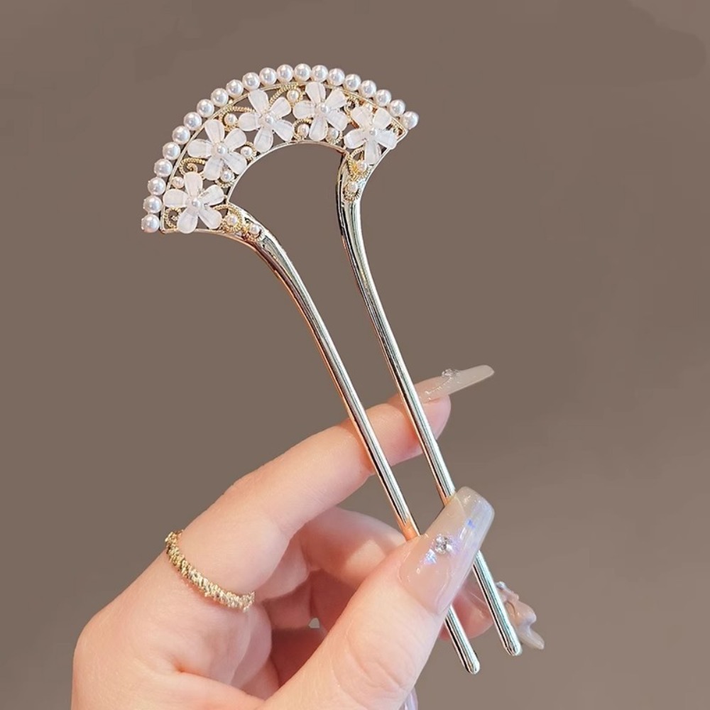 1pc requintado moda elegante v - Pearl Hair Pin avaliação e preço