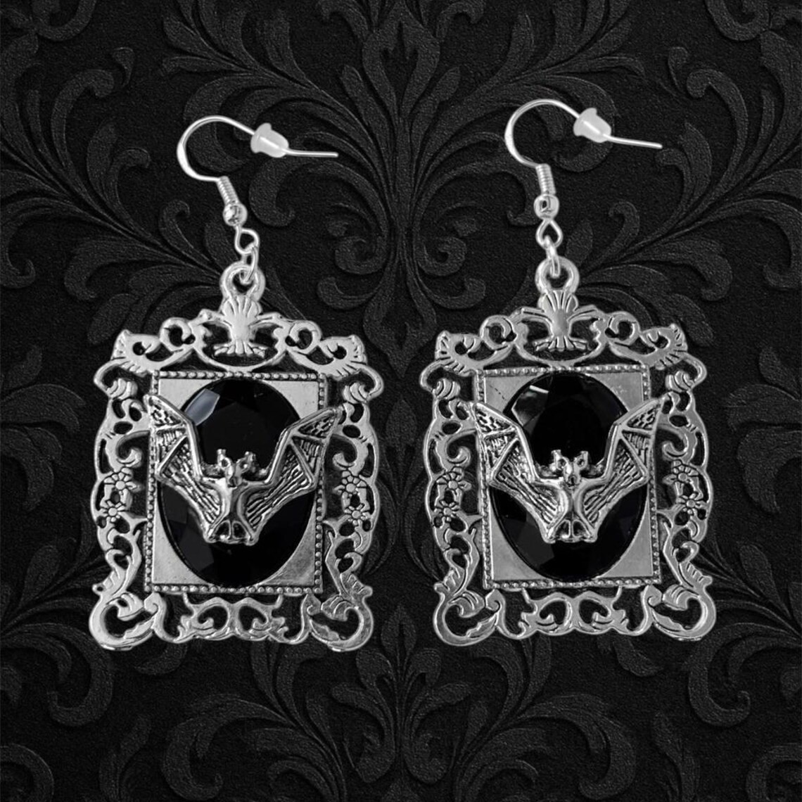 Brincos de morcego vampiro, jo - Women'S Vampire Accessories avaliação e preço