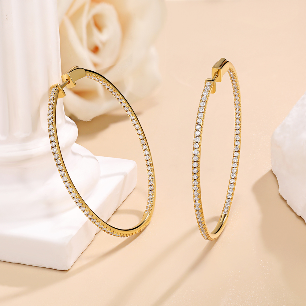 Brincos de Argola LinkerLove e - Statement Earrings Oversized avaliação e preço