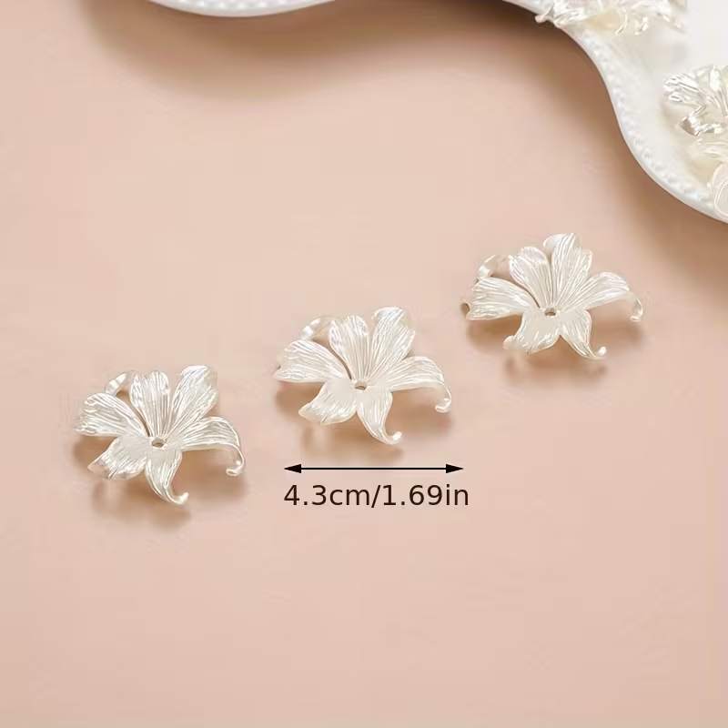 20 peças de Contas de Flor Íri - Statement Earrings Oversized avaliação e preço
