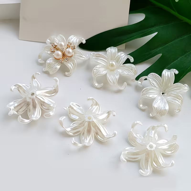 20 peças de Contas de Flor Íri - Statement Earrings Oversized avaliação e preço