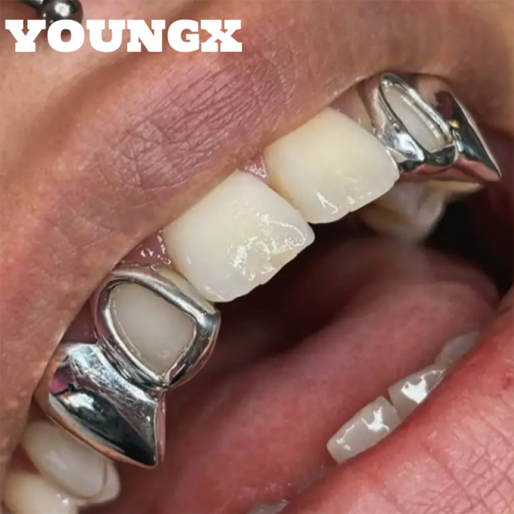 Youngx hip hop duplo oco brilh - Women'S Vampire Accessories avaliação e preço