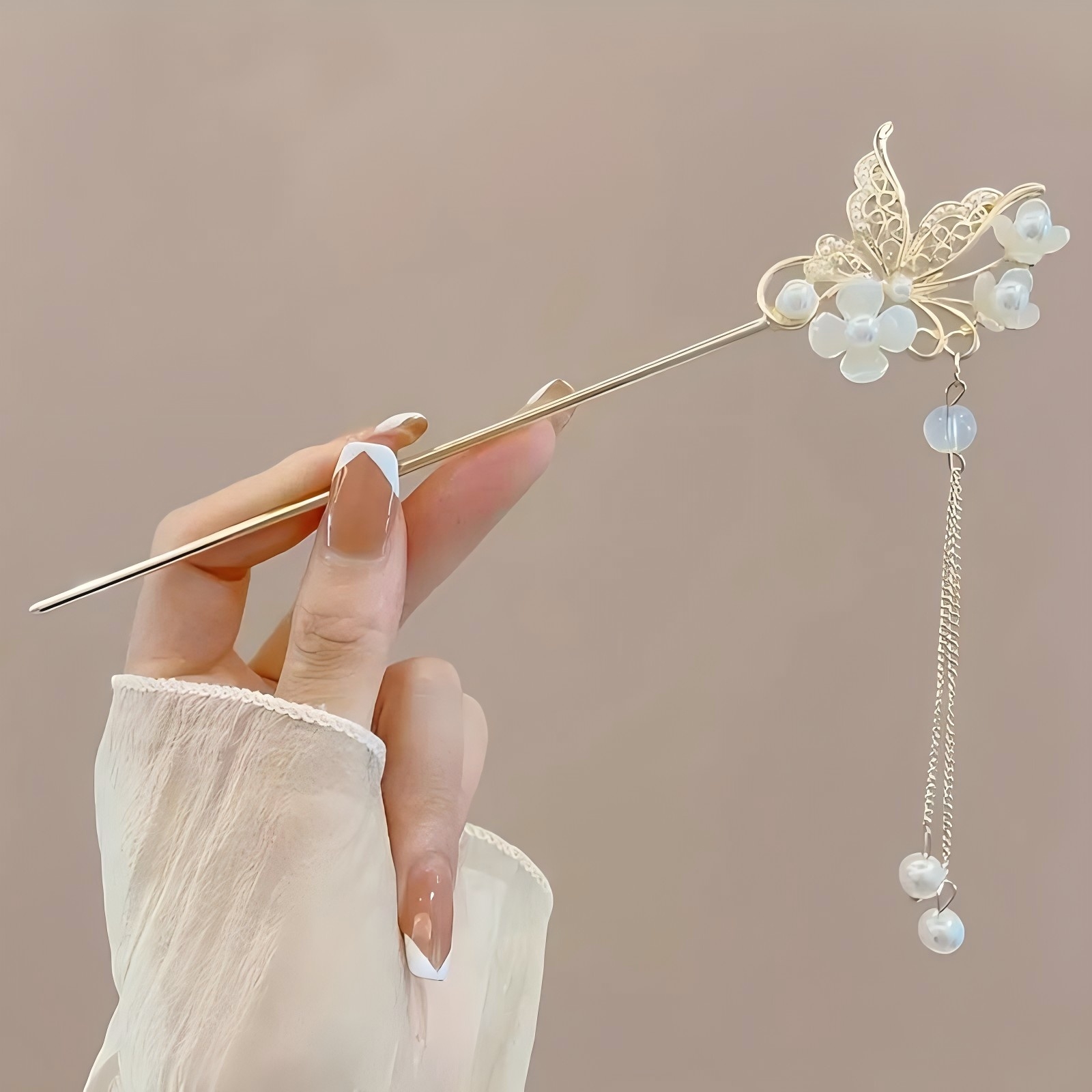 1/6 pçs elegante estilo chinês - Pearl Hair Pin avaliação e preço