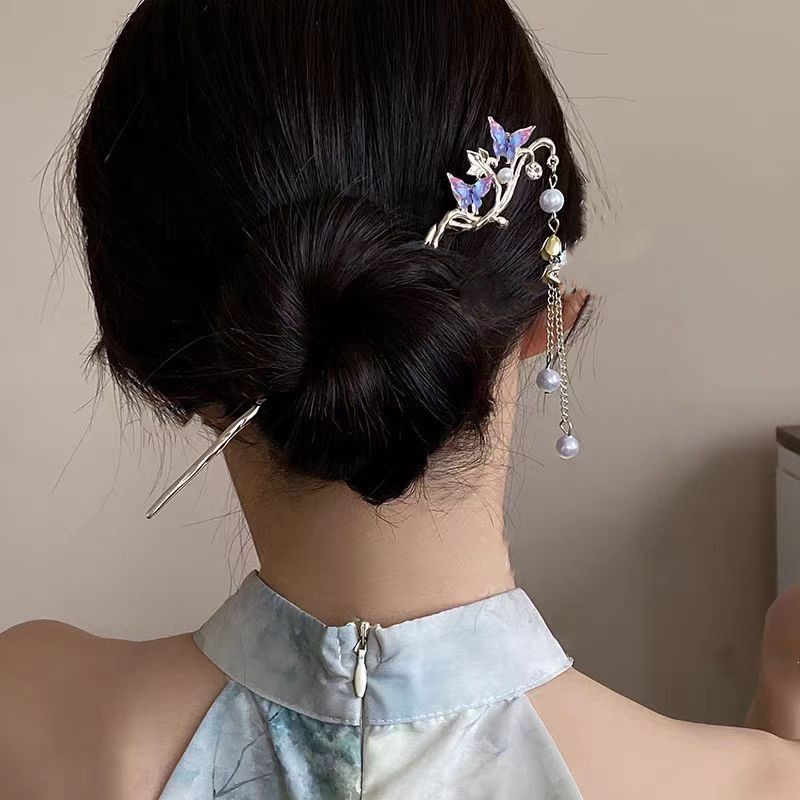 2025 nova flor hairpin para mu - Pearl Hair Pin avaliação e preço
