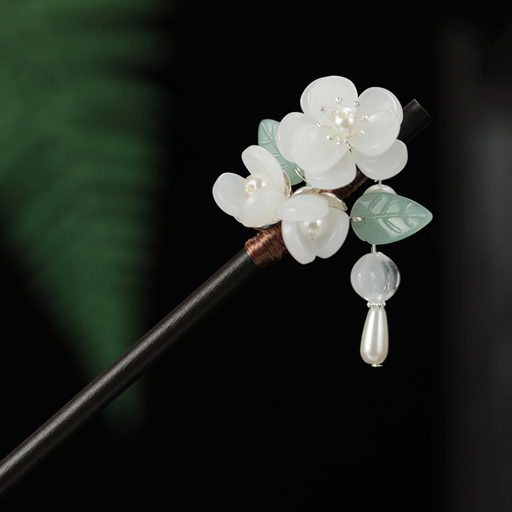 Flor retro hairpin com pérola  - Pearl Hair Pin avaliação e preço